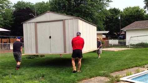 moving a shed on skids